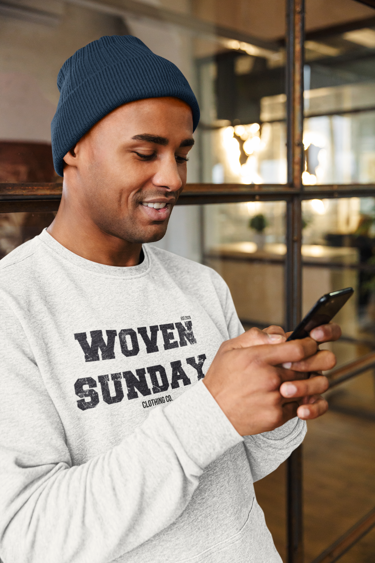 Grandpa Won't Wear Cursive Cozy Crew