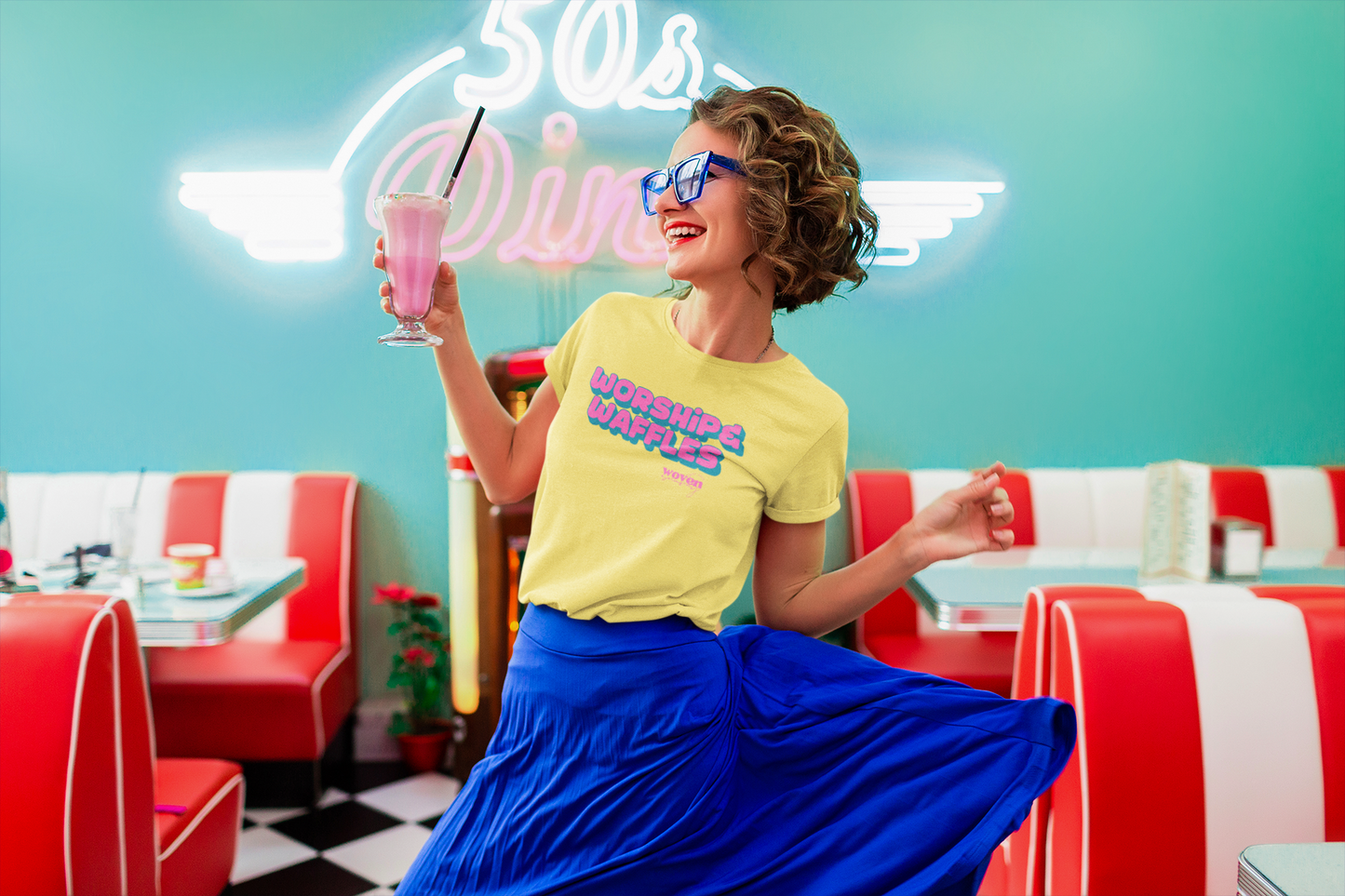 Confetti-Betty  Worship+Waffles Sunday Tee