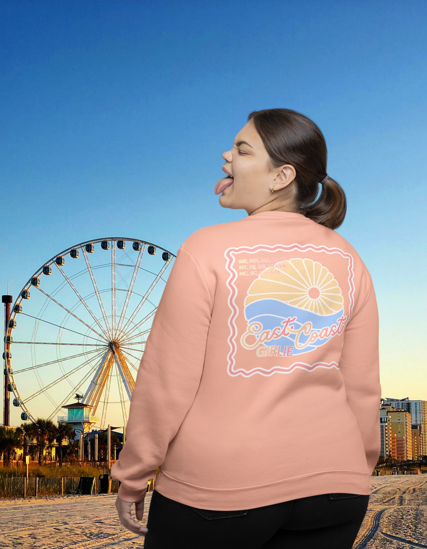 Blushing Atlantic Sunwashed Crew