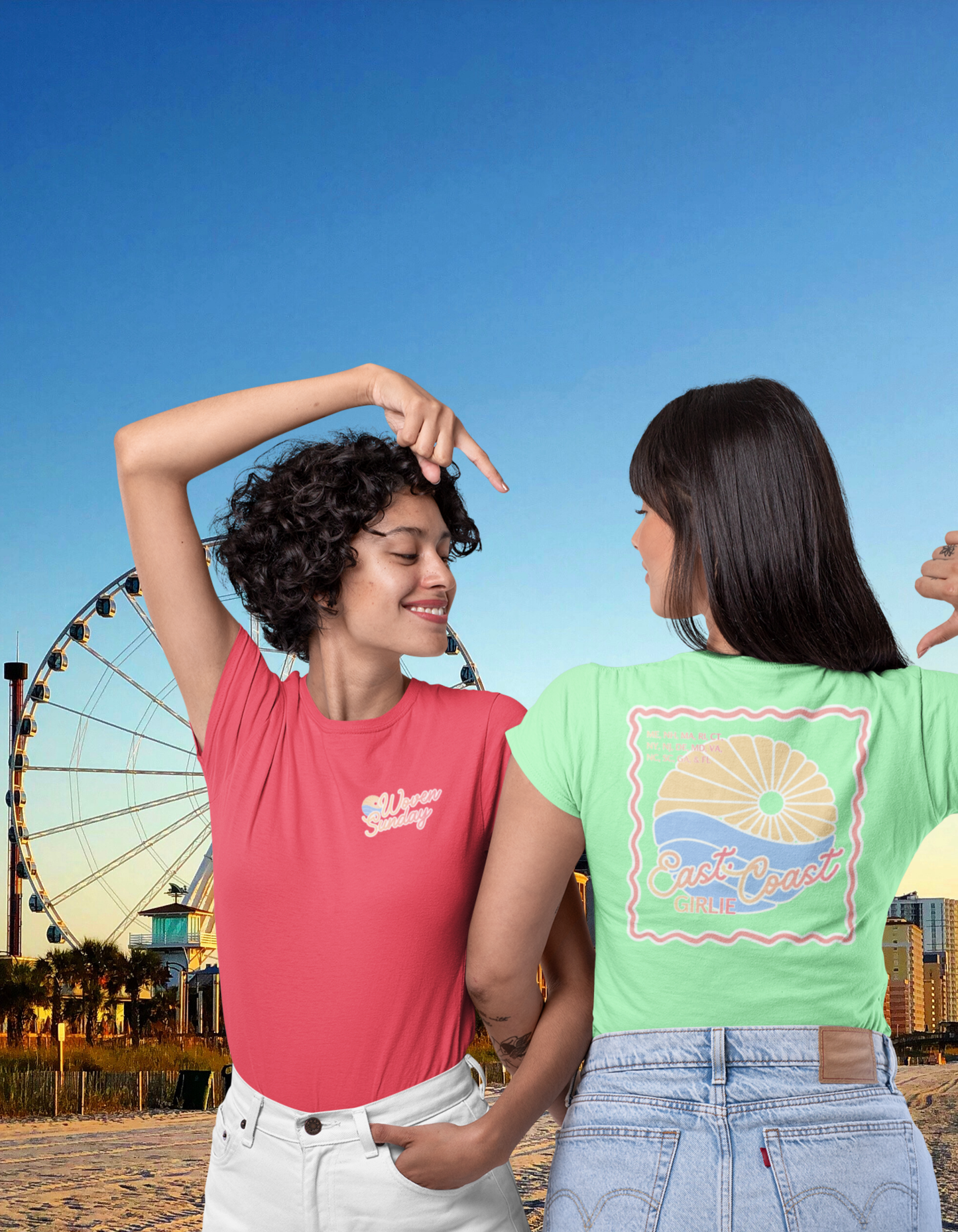 Blushing Atlantic Sunday Tee