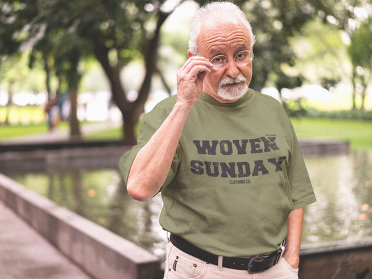 Grandpa Won't Wear Cursive Sunday Tee