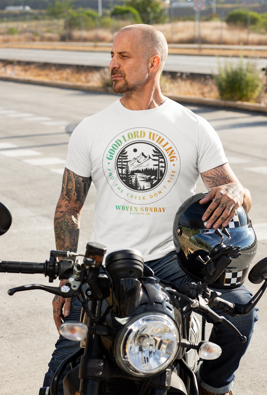 Good Lord Willing and the Creek Don't Rise Sunday Tee