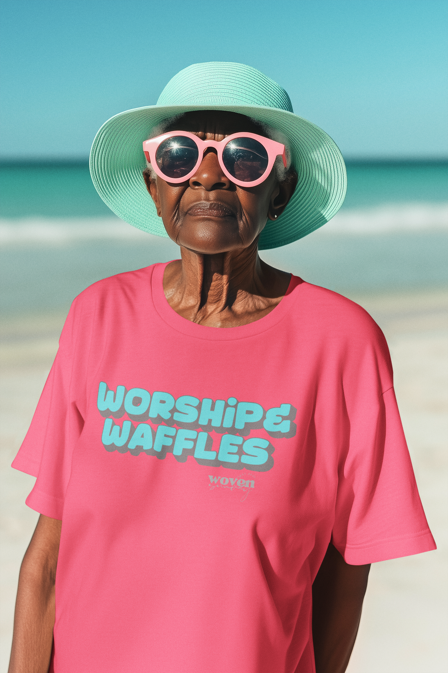 Surf Worship+Waffles Sunday Tee