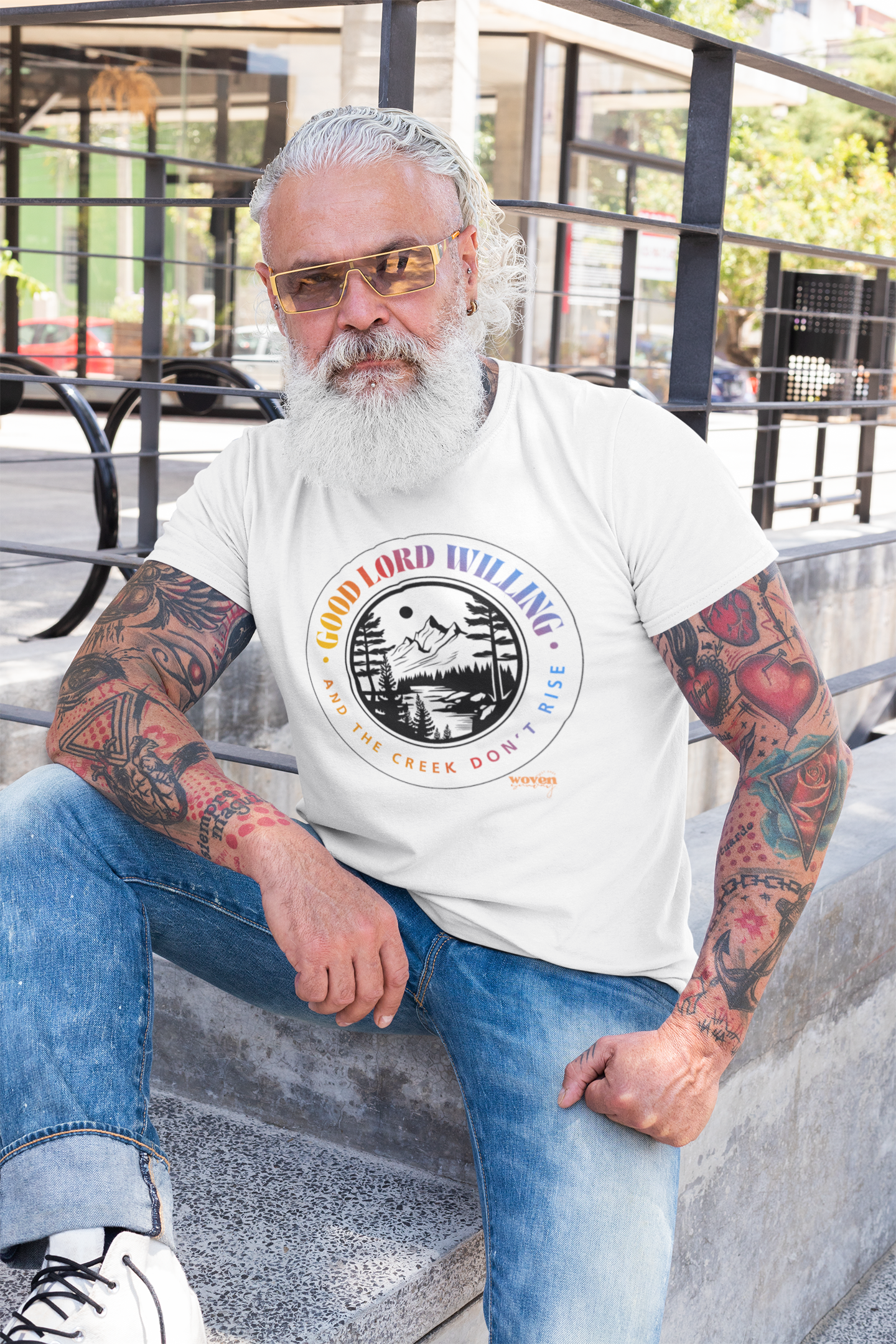 Good Lord Willing and the Creek Don't Rise Sunday Tee