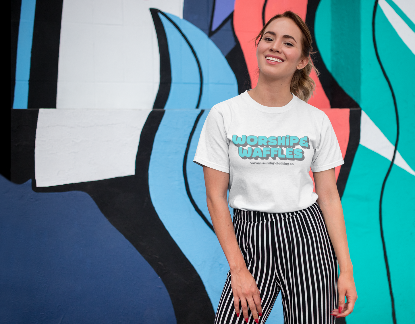 Surf Worship+Waffles Sunday Tee
